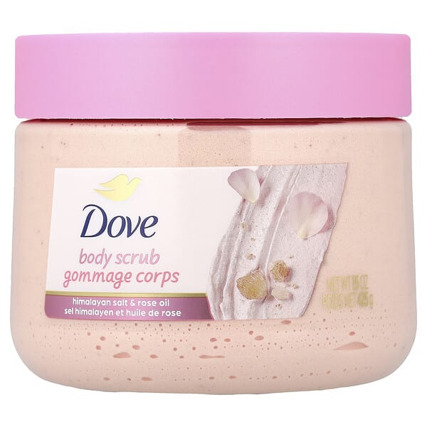 Dove, Body Scrub, Himalayan Salt & Rose Oil, 15 oz (425 g)