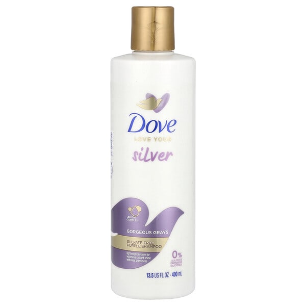 Dove, Sulfate-Free Purple Shampoo, Gorgeous Grays, 13.5 fl oz (400 ml)