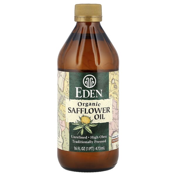 Eden Foods, Organic Safflower Oil, Unrefined, 16 fl oz (473 ml)