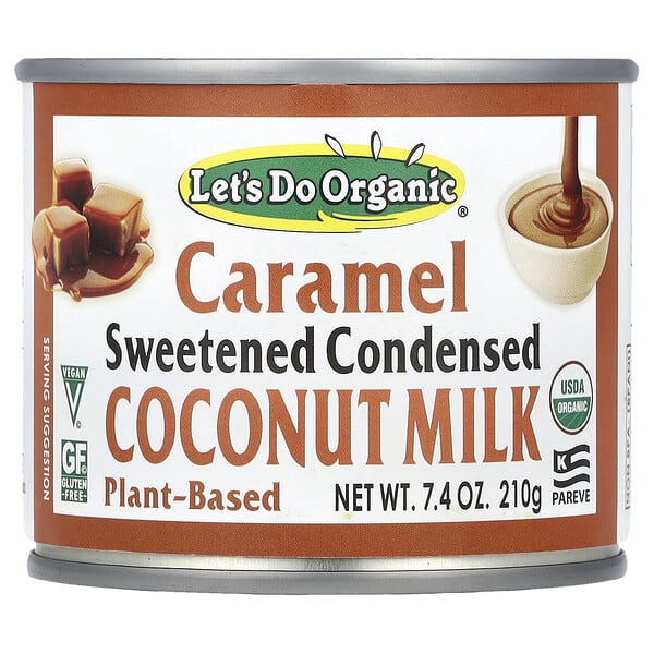 Let's Do Organic, Let's Do Organic®, Sweetened Condensed Coconut Milk, Caramel, 7.4 oz (210 g)