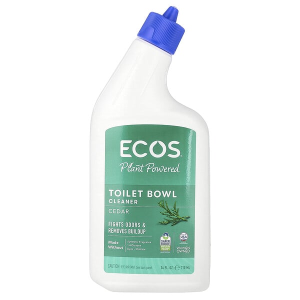 Earth Friendly Products, Ecos®, Plant Powered Toilet Bowl Cleaner, Cedar, 24 fl oz (710 ml)