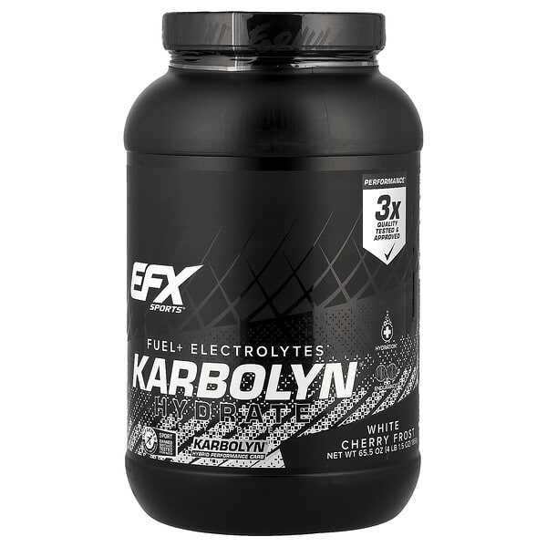 EFX Sports, Karbolyn® Hydrate, White Cherry Frost, 4 lb 1.5 oz (1, 856 g)