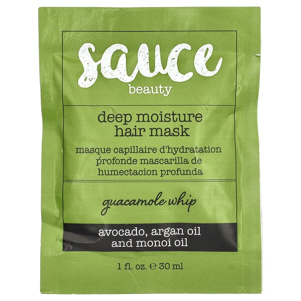 Sauce Beauty, Deep Moisture Hair Mask, Guacamole Whip, 1 fl oz (30 ml) (Discontinued Item)