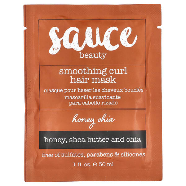 Sauce Beauty, Smothing Curl Hair Mask, Honey Chia, 1 fl oz (30 ml) (Discontinued Item)
