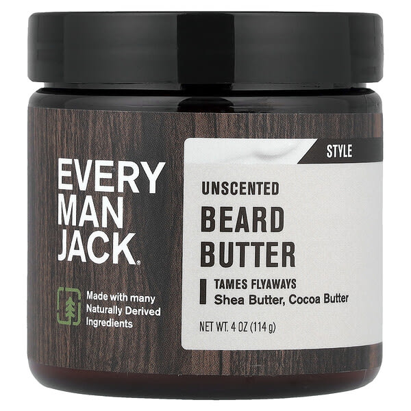 Every Man Jack, Beard Butter, үнэргүй, 4 oz (114 g)