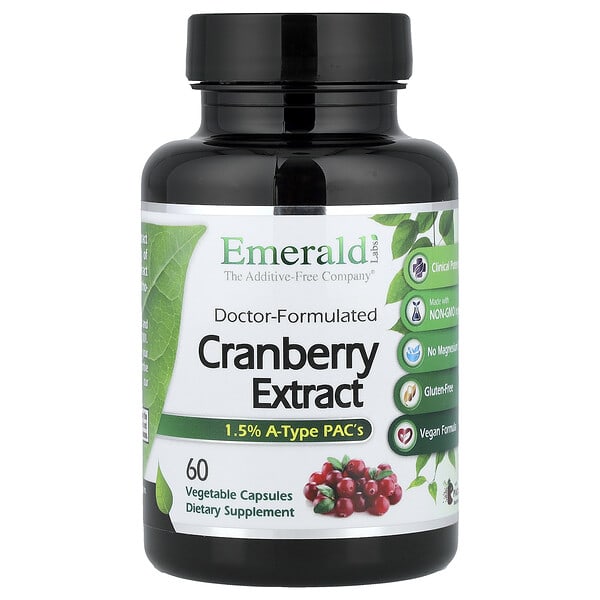 Emerald Laboratories, клюква Extract, 60 ширхэг капсул