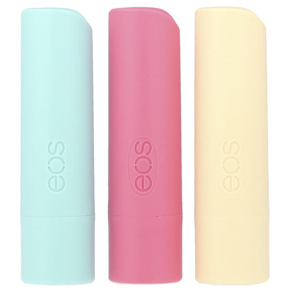 EOS, 100% Natural Organic Lip Balm, Variety Pack, 3 Lip Balms, 0.14 oz (4 g) тус бүр