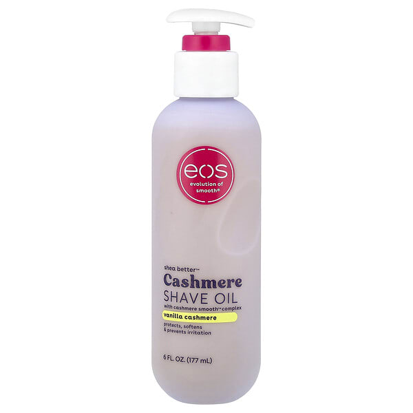 EOS, Shea Better™, Cashmere Shave Oil, Vanilla Cashmere, 6 fl oz (177 ml)