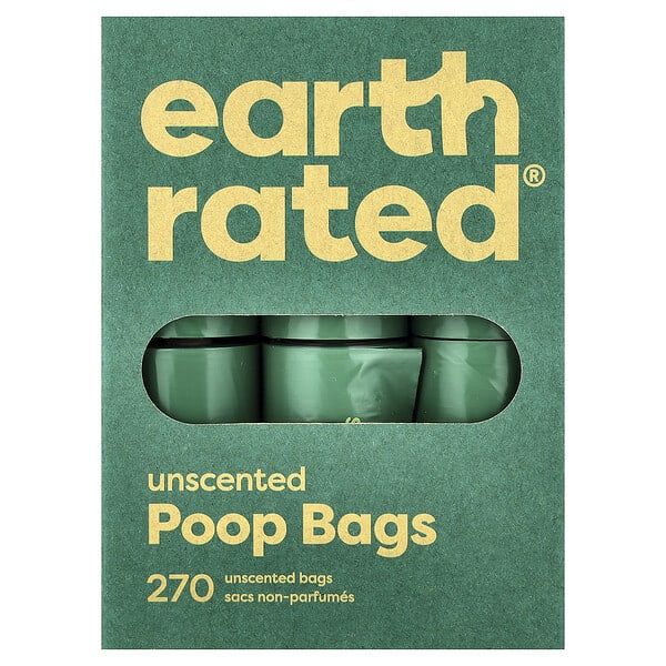 Earth Rated, Dog Poop Bags, үнэргүй, 270 Bags