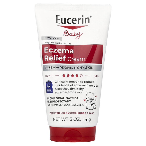Eucerin, Нярайн, Eczema Relief Cream, Fragrance Free, 5 oz (141 g)