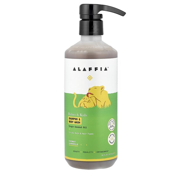 Alaffia, Babies & Kids, Shampoo & Body Wash, Coconut Chamomile, 16 fl oz (473 ml)