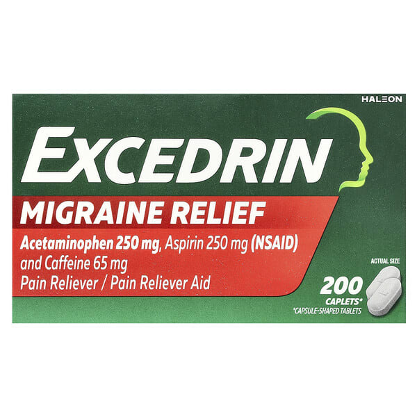 Excedrin, Migraine Relief, 200 шахмал