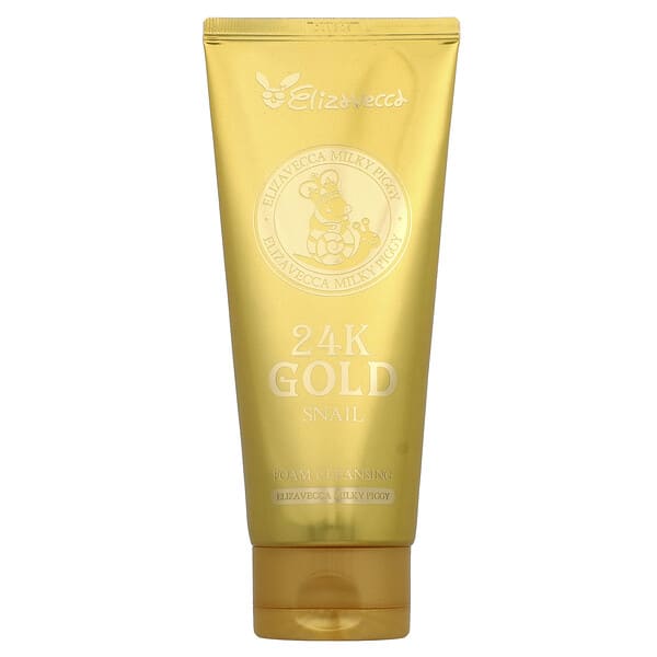 Elizavecca, Milky Piggy, 24k Gold Snail Foam Cleansing, 6.09 fl oz (180 ml)