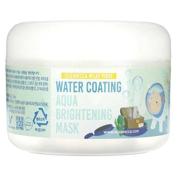 Elizavecca, Milky Piggy, Water Coating Aqua Brightening Beauty Mask Cream, 3.53 oz (100 g) (Discontinued Item)