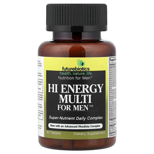 Futurebiotics, Hi Energy Multi For Men™, 60 шахмал