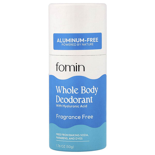 fomin, Whole Body Deodorant, Aluminum-Free, Fragrance Free, 1.76 oz (50 g)