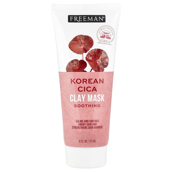 Freeman Beauty, Soothing Korean Cica Clay Beauty Mask, For All Skin Types, 6 fl oz (175 ml)