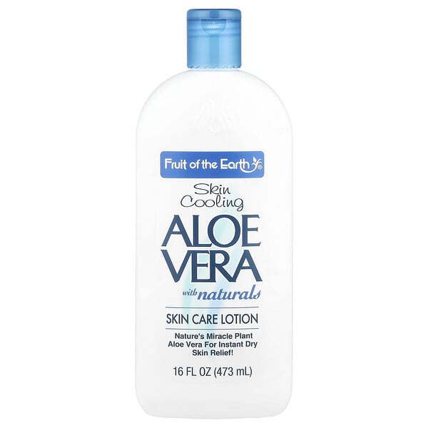 Fruit of the Earth, Skin Care Lotion, Aloe Vera with Naturals, 16 fl oz (473 ml) (Discontinued Item)