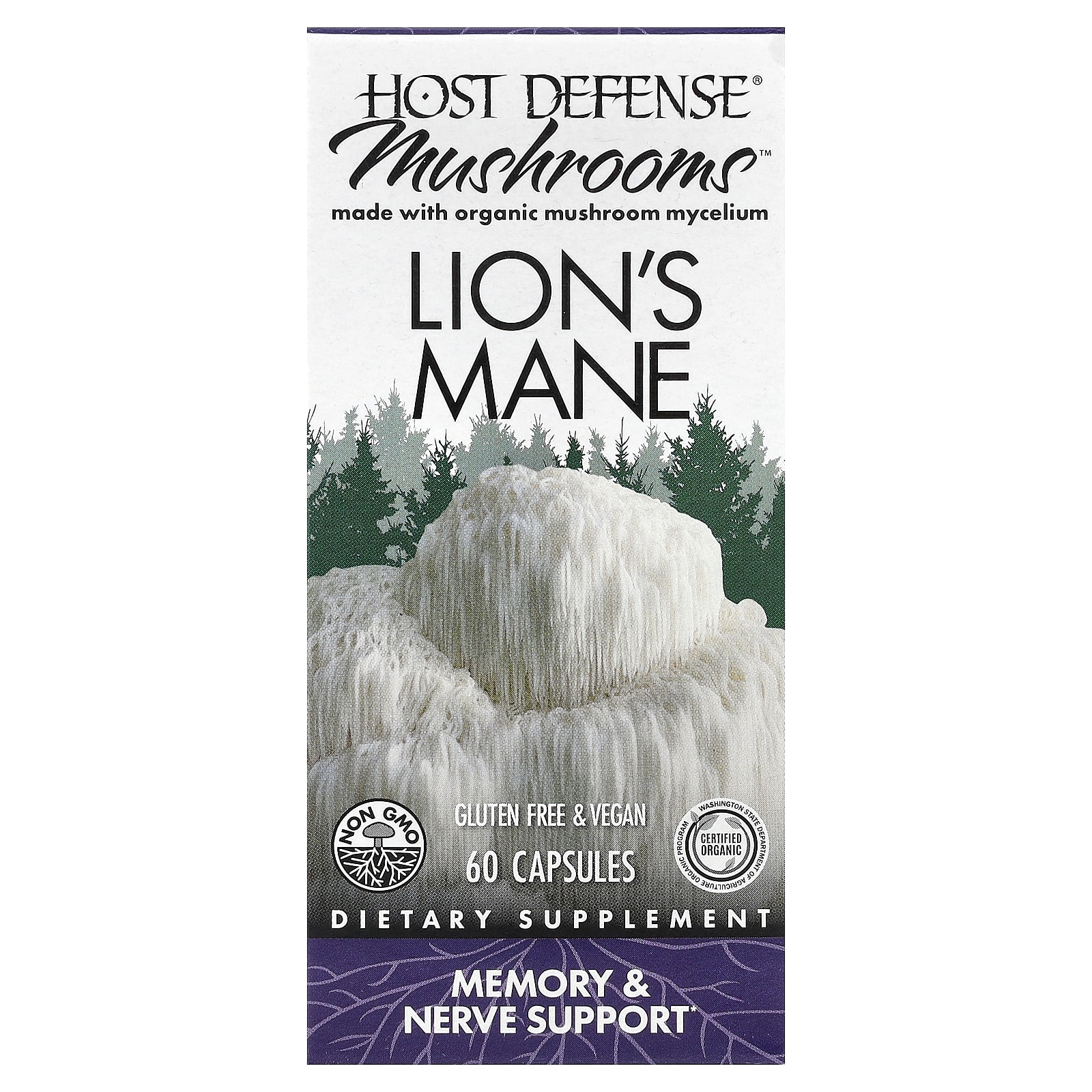 Host Defense Mushrooms Lion's Mane 60 Capsules