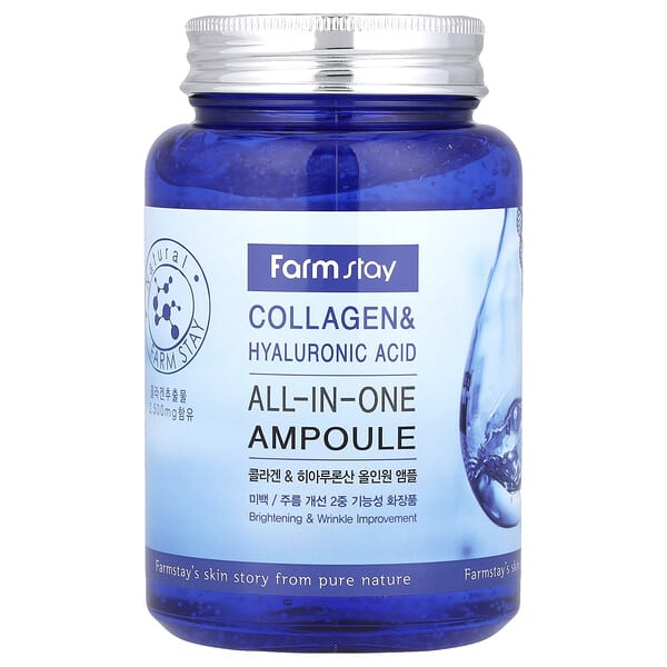 Farmstay, Коллаген & Гиалуроны хүчил, All-In-One Ampoule, 8.45 fl oz (250 ml)