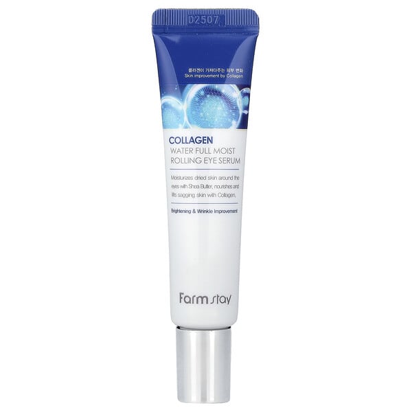 Farmstay, Collagen Water Full Moist Rolling Eye Serum, 0.84 fl oz (25 ml)
