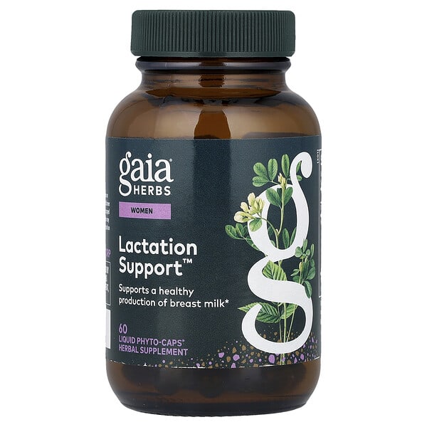 Gaia Herbs, Эмэгтэйчүүдийн, Lactation Support™, 60 Liquid Phyto-Caps