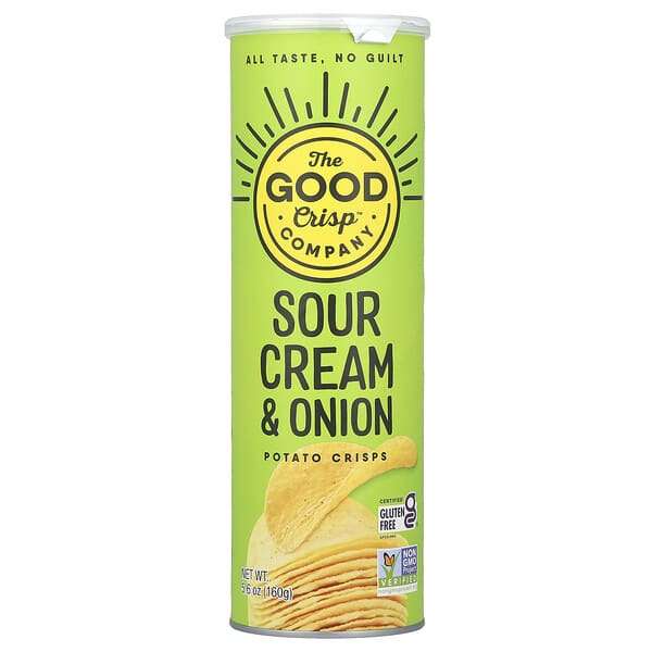 The Good Crisp Company, Potato Crisps, Sour Cream & Onion, 5.6 oz (160 g)