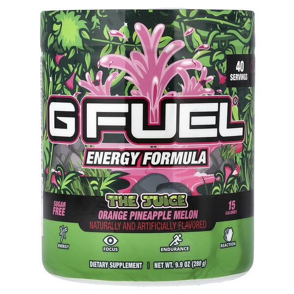 G FUEL, Эрч хүч найрлага, The Juice, Orange Pineapple Melon, 9.9 oz (280 g) (Discontinued Item)