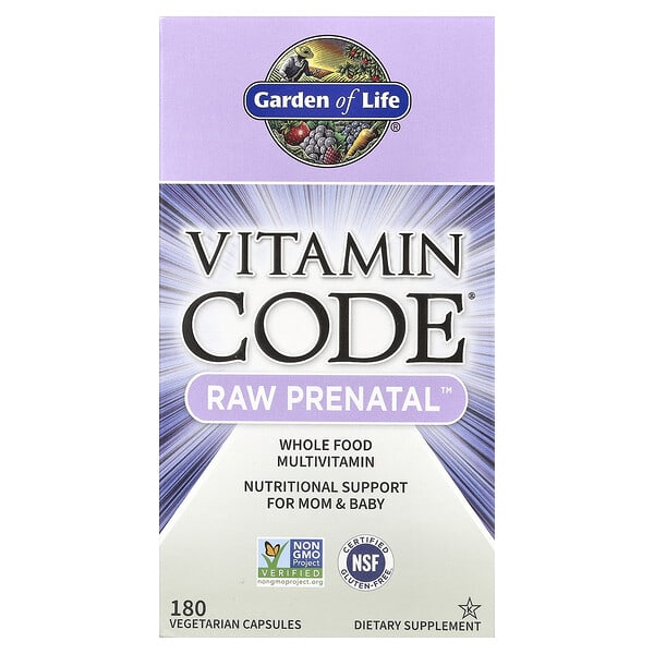 Garden of Life, Витамин Code®, RAW Жирэмсний™, 180 ширхэг капсул