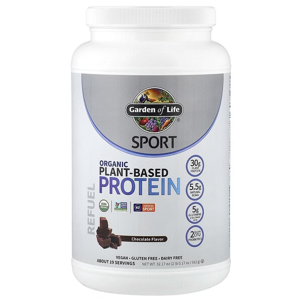 Garden of Life, Sport, органик Plant-Based уураг, Chocolate, 2 lb 0.17 oz (912 g)