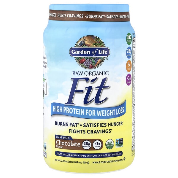 Garden of Life, Raw органик Fit, High уураг for Weight Loss, Chocolate, 2 lbs 0.09 oz (910 g)