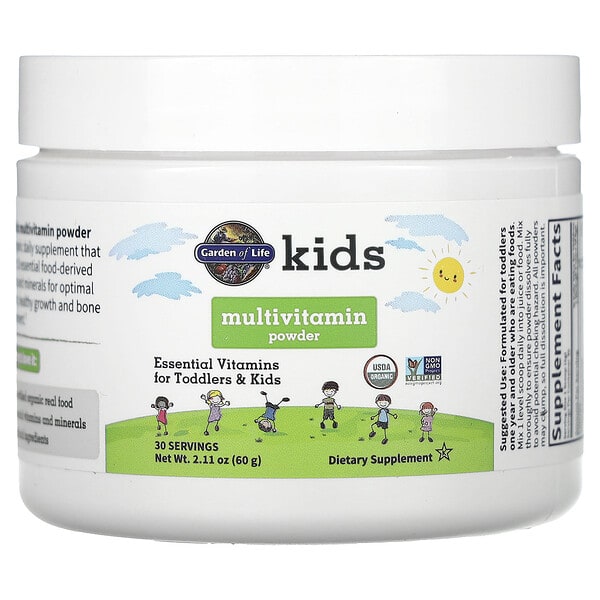 Garden of Life, Хүүхдийн Мультивитамин нунтаг, 2.11 oz (60 g)
