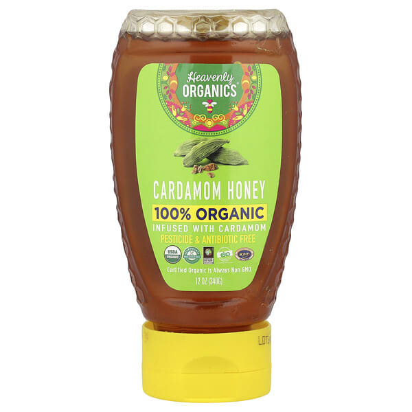 Heavenly Organics, 100% Organic Cardamom Honey, 12 oz (340 g)