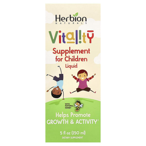 Herbion Naturals, Vitality Supplement For Children, With Natural Honey, 5 fl oz (150 ml)