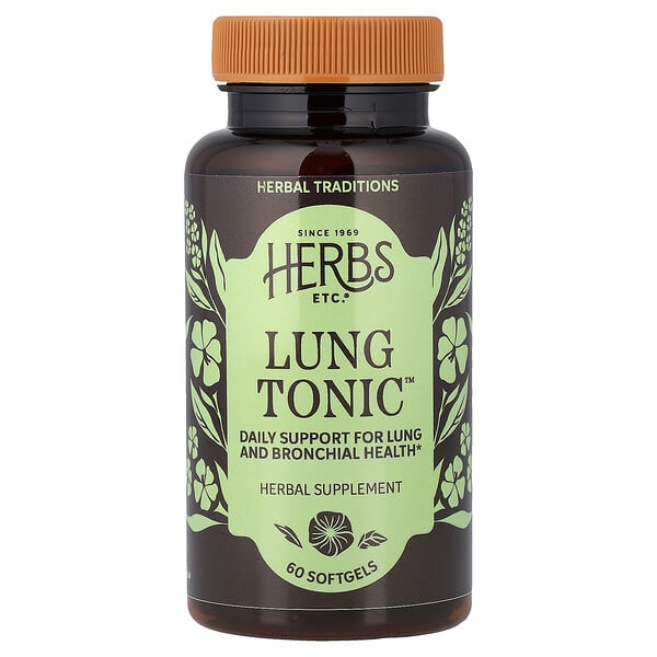 Herbs Etc., Lung Tonic™, 60 зөөлөн капсул