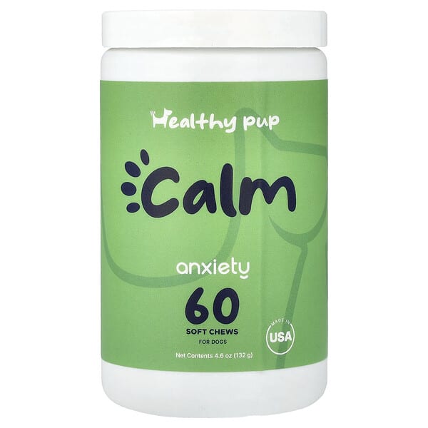 Healthy Pup, Calm, Anxiety, For Dogs, 60 Soft Chews, 4.6 oz (132 g)