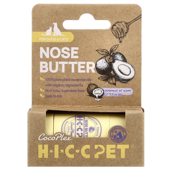 HICC Pet, Nose Butter, For Dogs & Cats, Botanical Oil, 0.53 унц