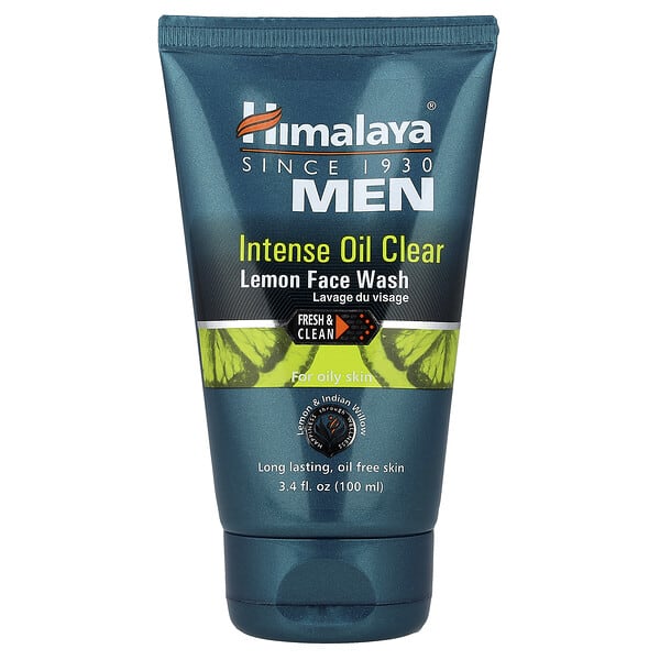 Himalaya, Эрэгтэйчүүдийн, Intense Oil Clear, Lemon Face Wash, For Oily Skin, 3.4 fl oz (100 ml)