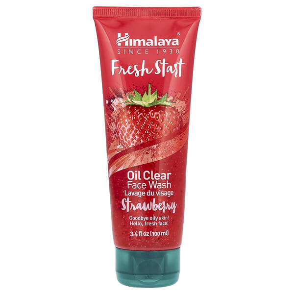 Himalaya, Fresh Start, Oil Clear Face Wash, Strawberry, 3.4 fl oz (100 ml) (Discontinued Item)