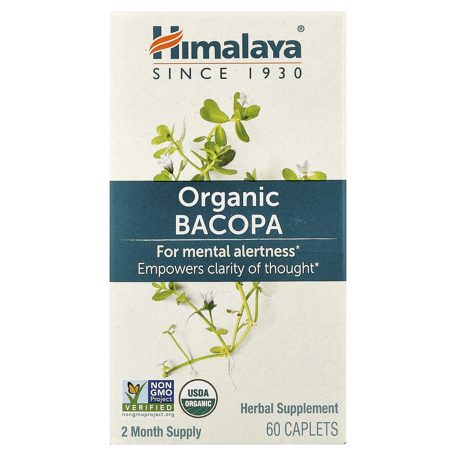 Himalaya Organic Bacopa 60 Caplets
