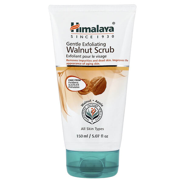Himalaya, Gentle Exfoliating Walnut Scrub, All Skin Types, 5.07 fl oz (150 ml) (Discontinued Item)