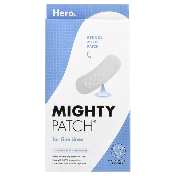 Hero Cosmetics, Mighty Patch®, For Fine Lines, 6 Micropoint Patches