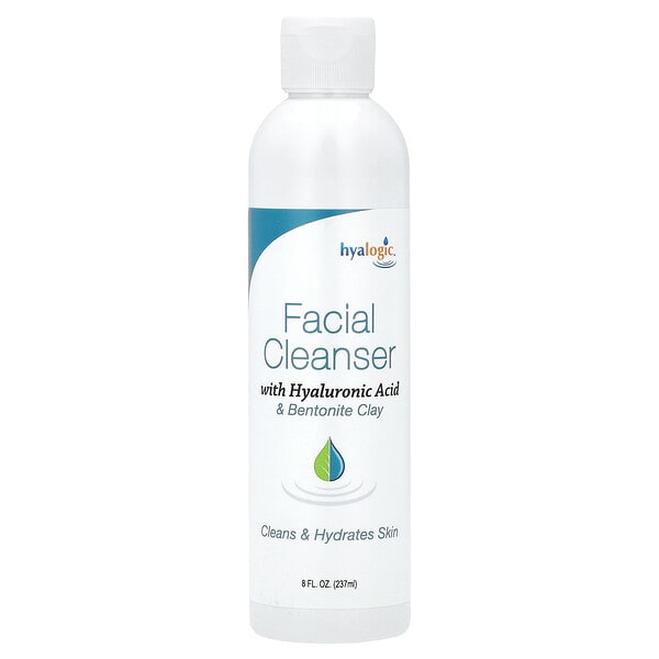 Hyalogic, Facial Cleanser With Hyaluronic Acid & Bentonite Clay, 8 fl oz (237 ml) (Discontinued Item)