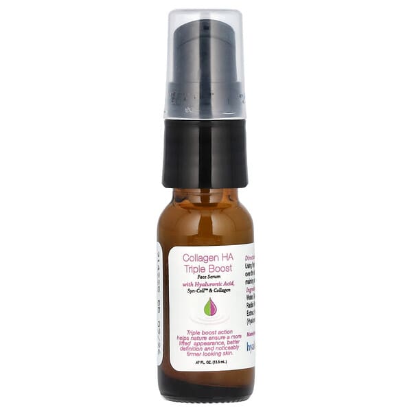 Hyalogic, Collagen HA Triple Boost Serum With Syn-Coll & Collagen, Fragrance Free, 0.47 fl oz (13.5 ml) (Discontinued Item)