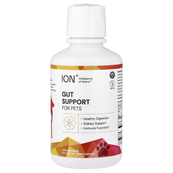 ION Intelligence of Nature, Gut Support For Pets, Cats and Dogs, 16 fl oz (473 ml)