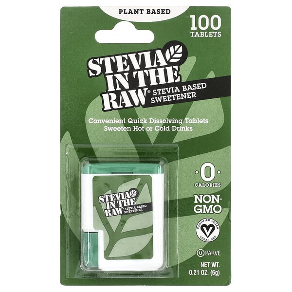 In the Raw, Stevia In The Raw®, Stevia Based Sweetener, 100 шахмал, 0.21 oz (6 g)