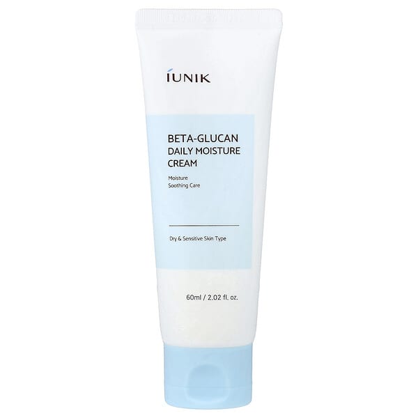 iUNIK, Beta-Glucan Daily Moisture Cream, Dry & Sensitive Skin Type, 2.02 fl oz (60 ml)