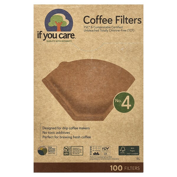 If You Care, Coffee Filters, No. 4, 100 Filters