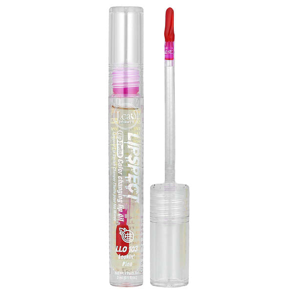 J.Cat Beauty, Lipspect Lip Switch, Color Changing Lip Oil, LLO 103 Lookin' Pine, 0.1 fl oz (3 ml) (Discontinued Item)