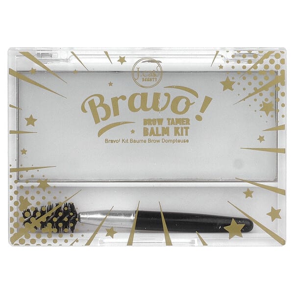 J.Cat Beauty, Bravo! Brow Tamer Balm Kit, BBK101 White, 0.14 oz (4 g) (Discontinued Item)